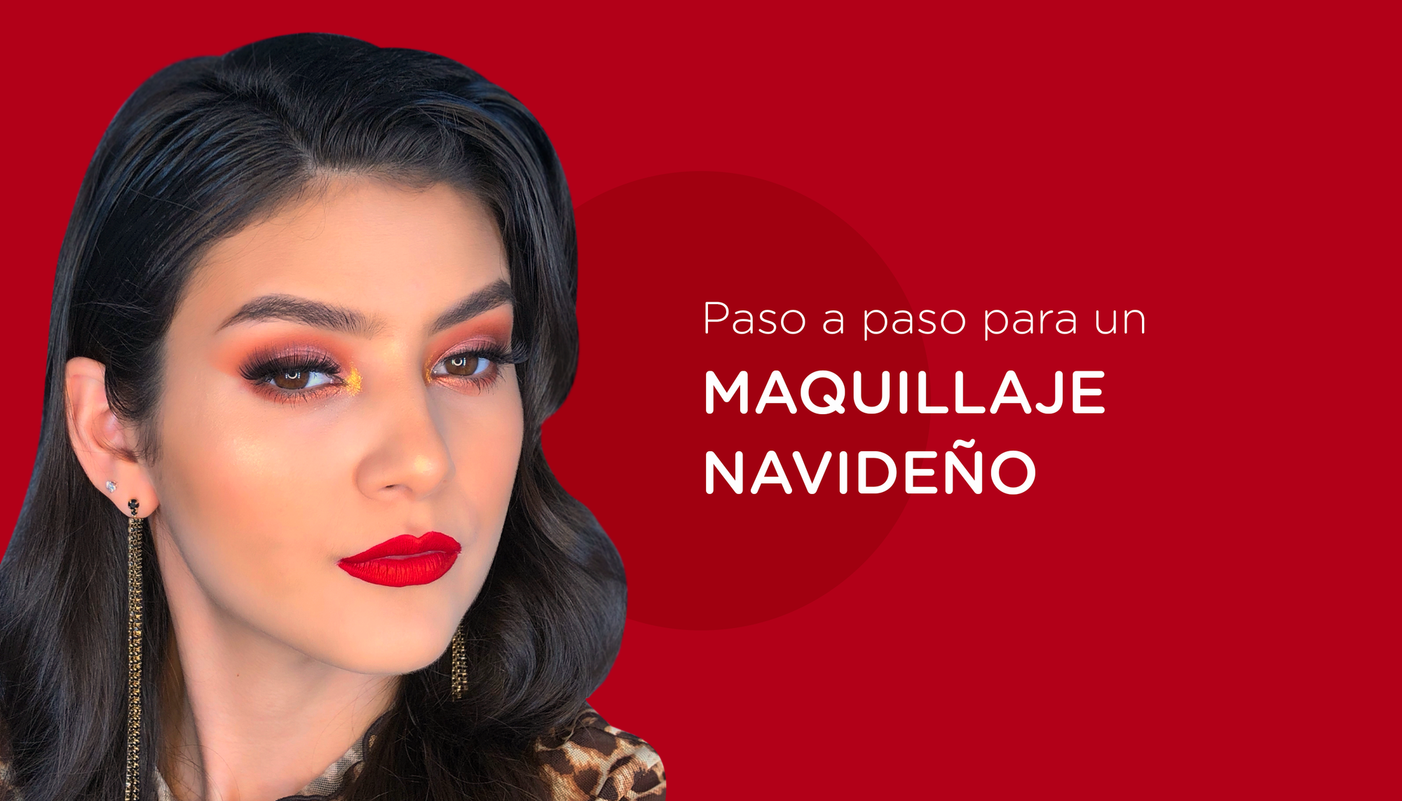 Paso a paso para un maquillaje navideño
