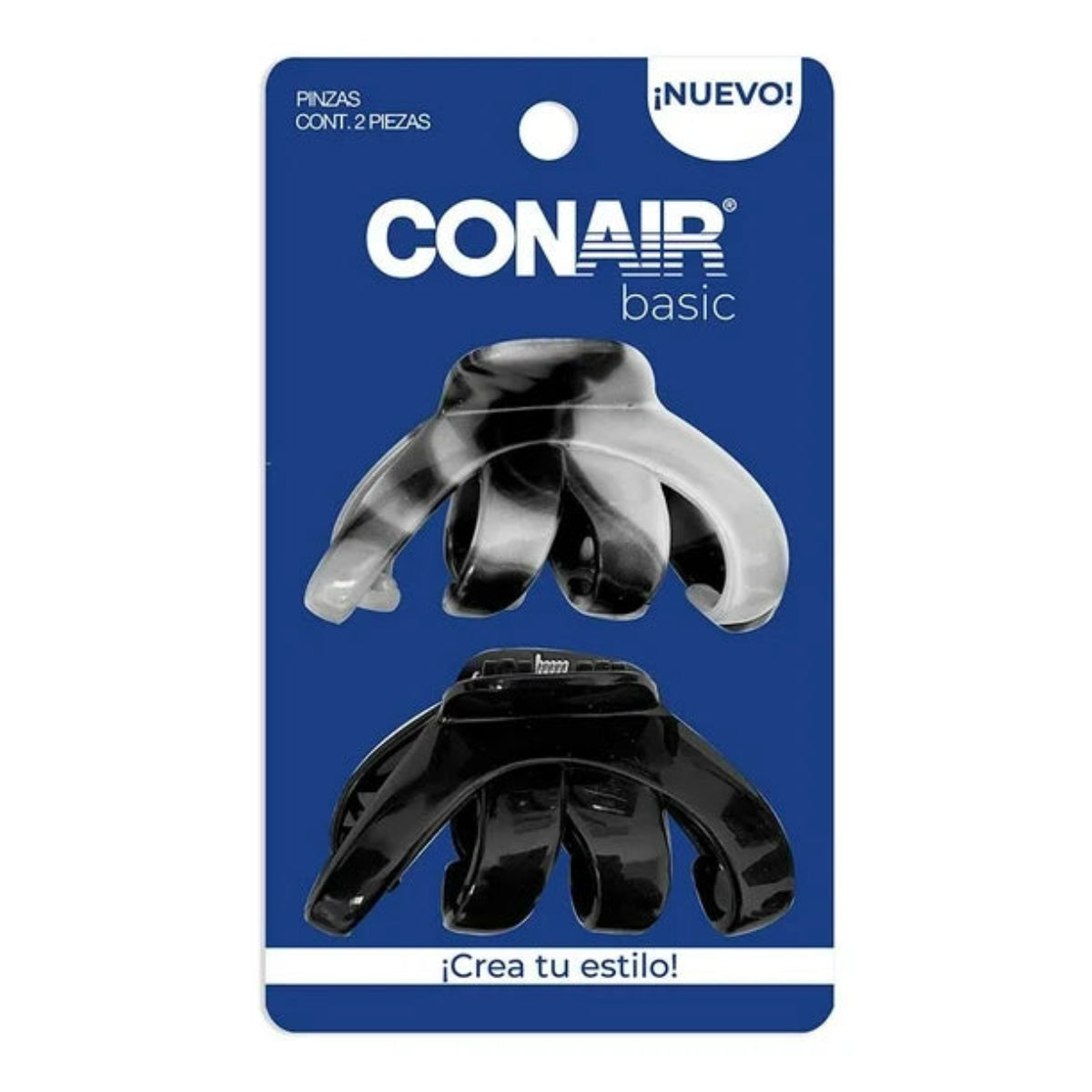 PINZAS OCTOPUS NEGRO Y GRIS 2 PZAS – CONAIR