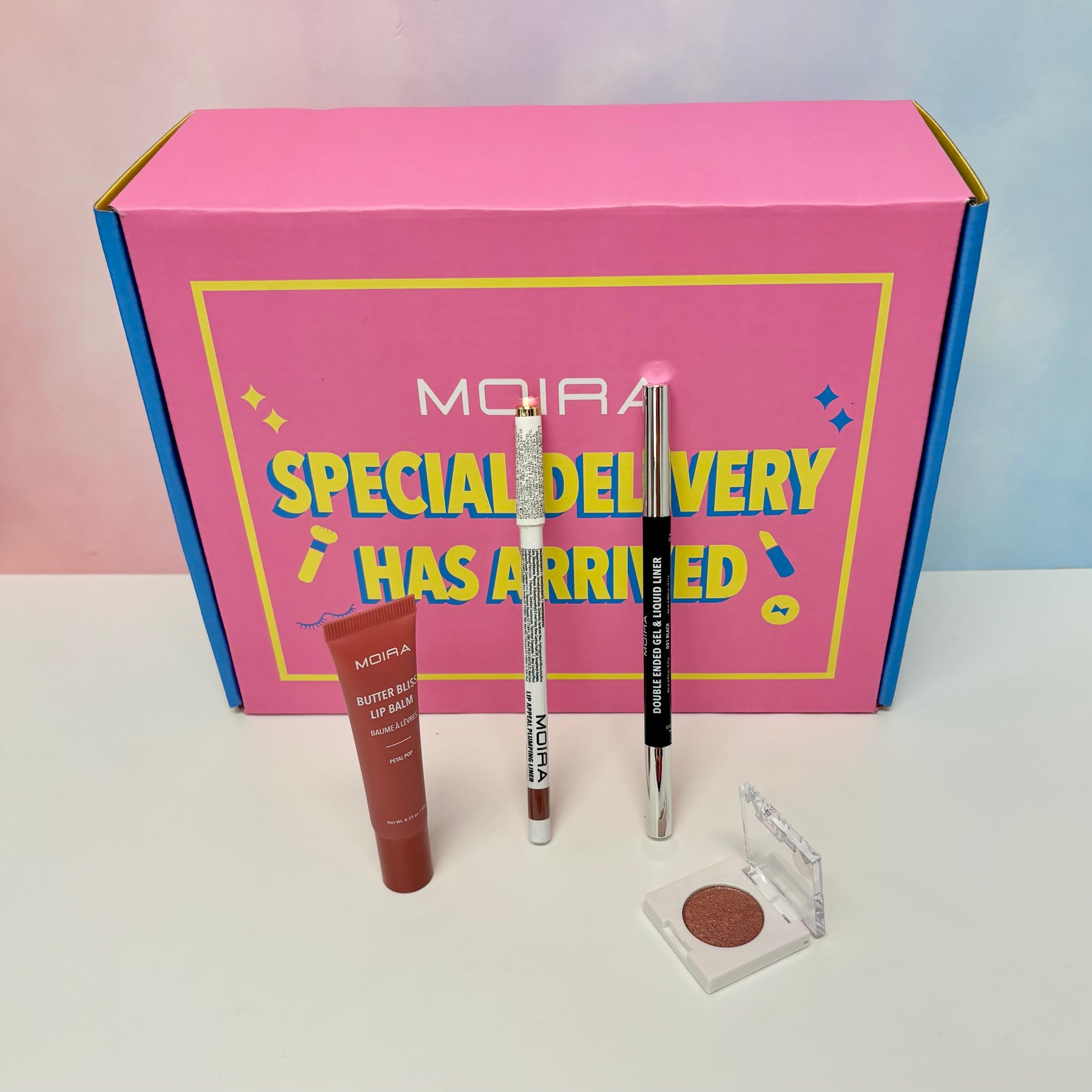 SET OJOS Y LABIOS ROSE + ESPONJA DE REGALO - MOIRA