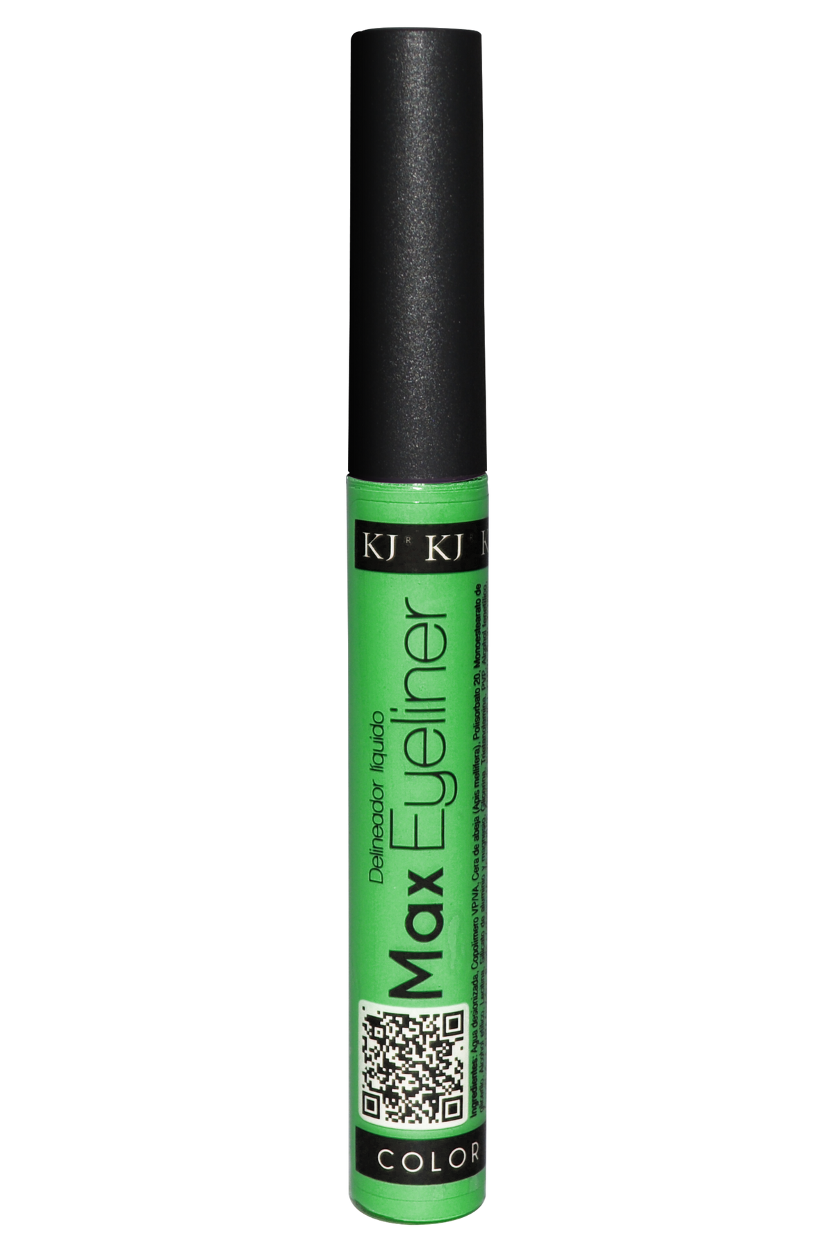 DELINEADOR LÍQUIDO MAXEYELINER 10 NEON VERDE - KJ BEAUTY