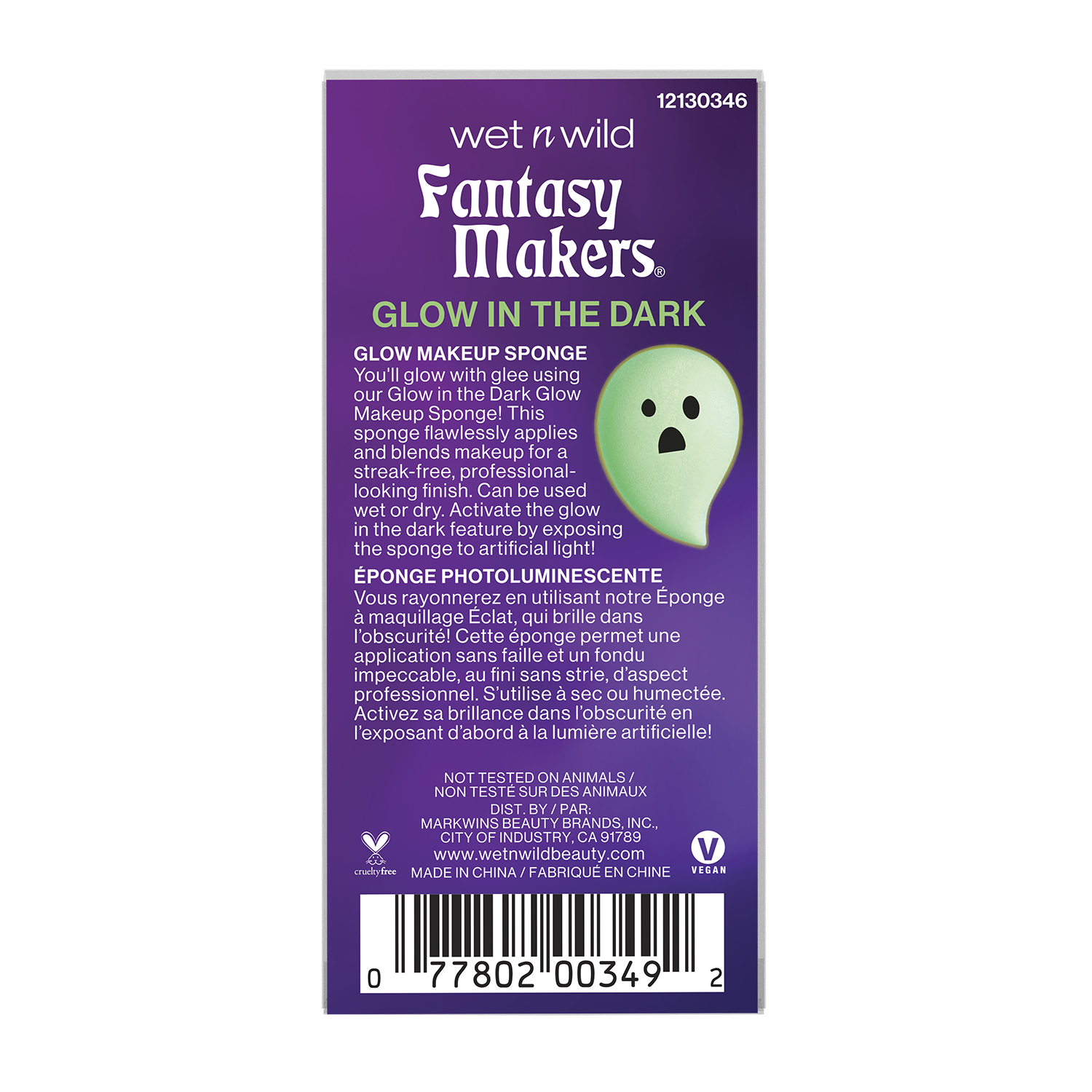ESPONJA DE MAQUILLAJE GLOW IN THE DARK FANTASY MAKERS - WET N WILD