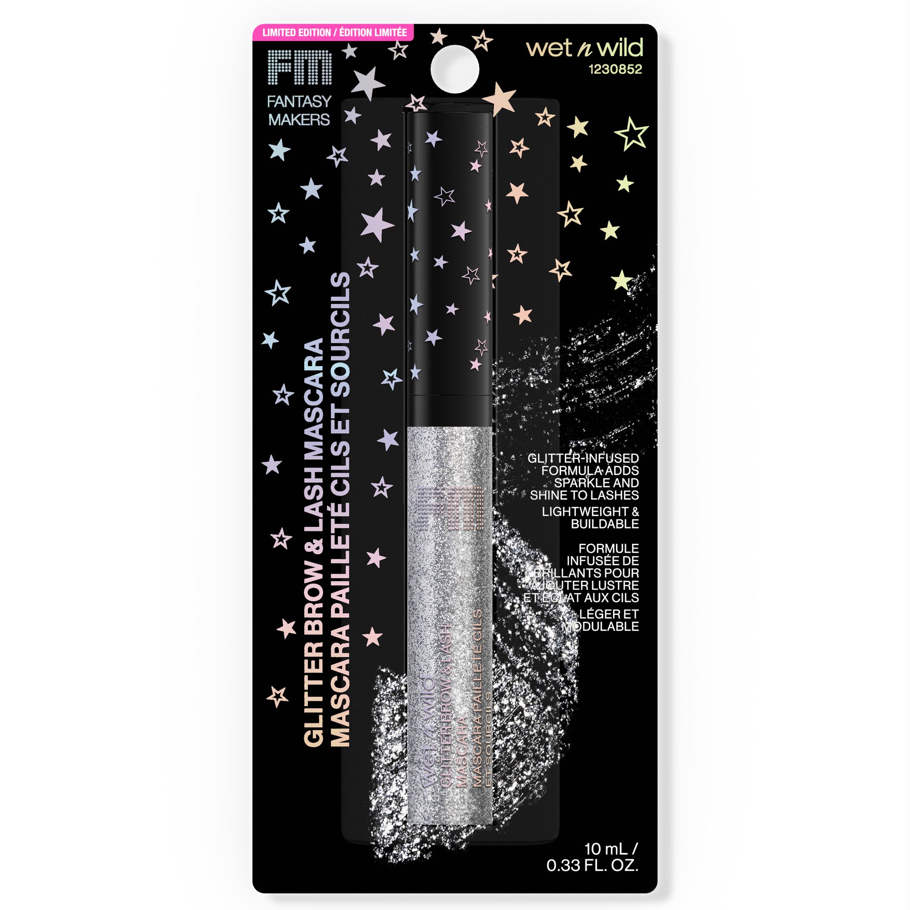 MASCARA CON GLITTER PARA CEJAS Y PESTAÑAS - OUTLET WET N WILD FANTASY MAKERS