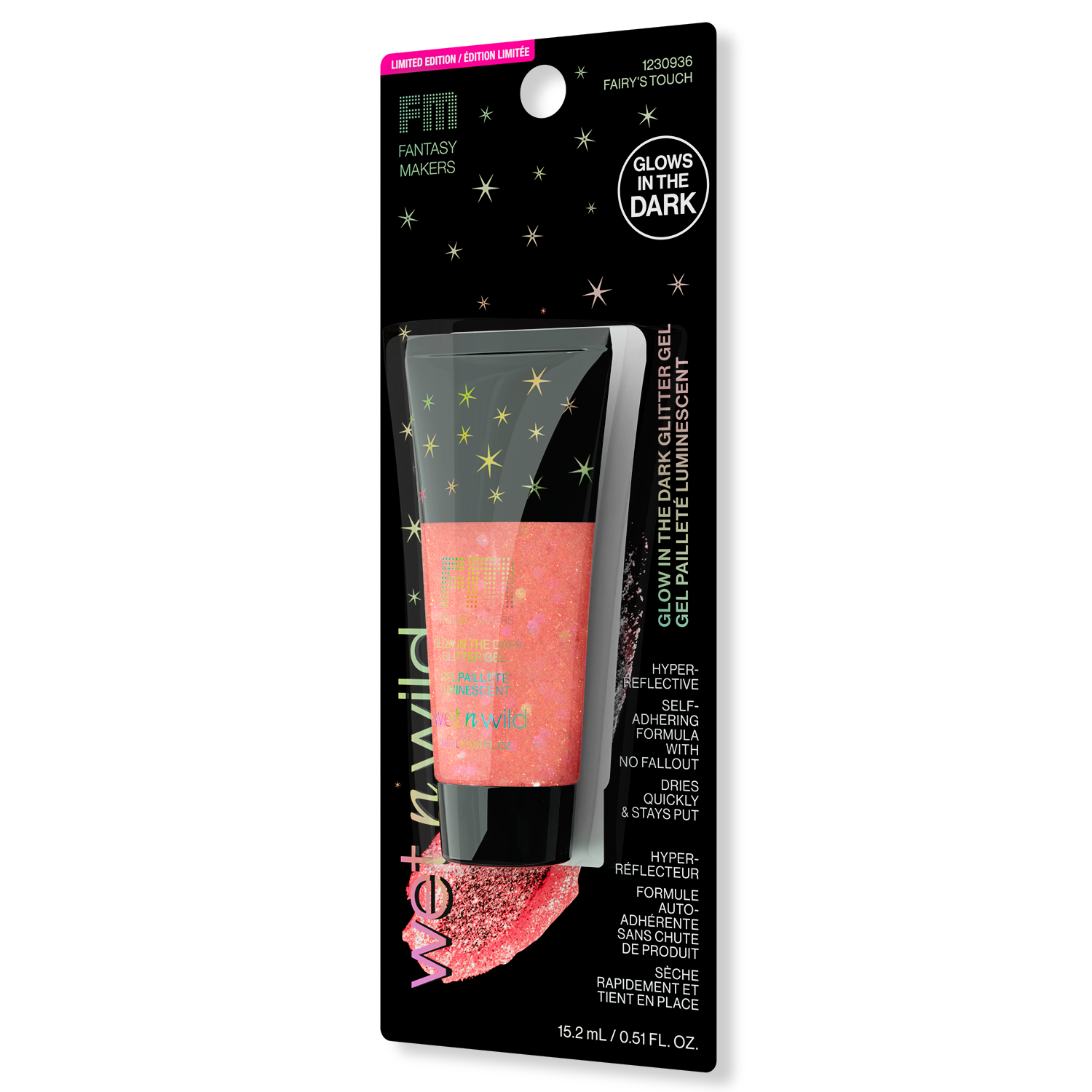 GLITTER EN GEL GLOW IN THE DARK FAIRYS TOUCH FANTASY MAKERS - OUTLET WET N WILD