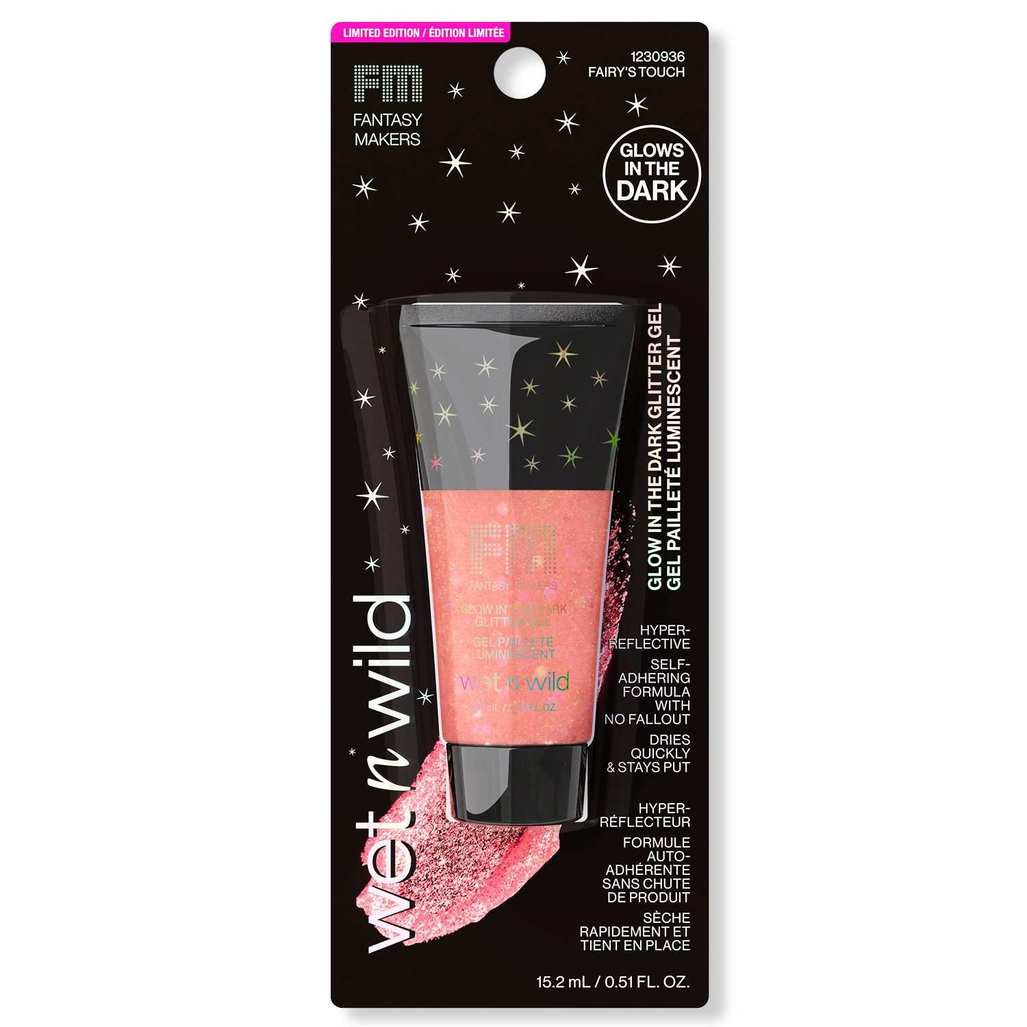 GLITTER EN GEL GLOW IN THE DARK FAIRYS TOUCH FANTASY MAKERS - OUTLET WET N WILD