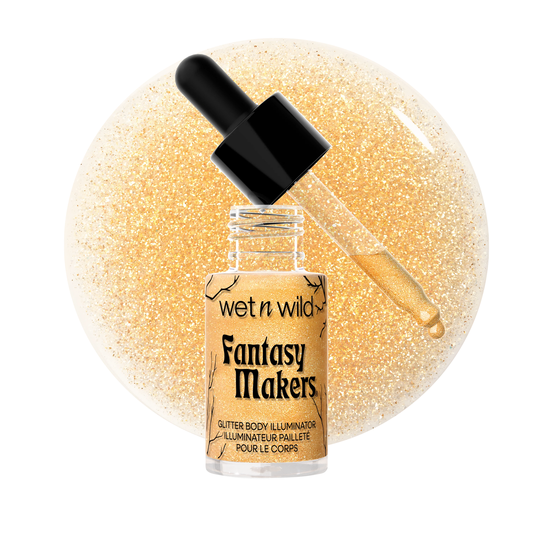 ILUMINADOR CON GLITTER PARA CUERPO FOUNTAIN OF GOLD FANTASY MAKERS - WET N WILD