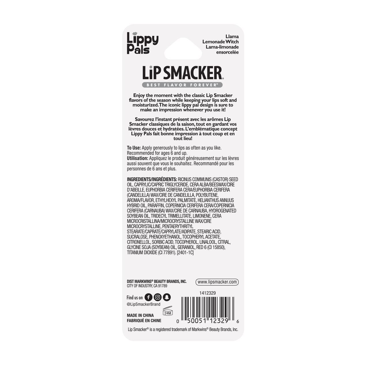 24HAL LIPPY PAL LLAMA - OUTLET LIP SMACKER