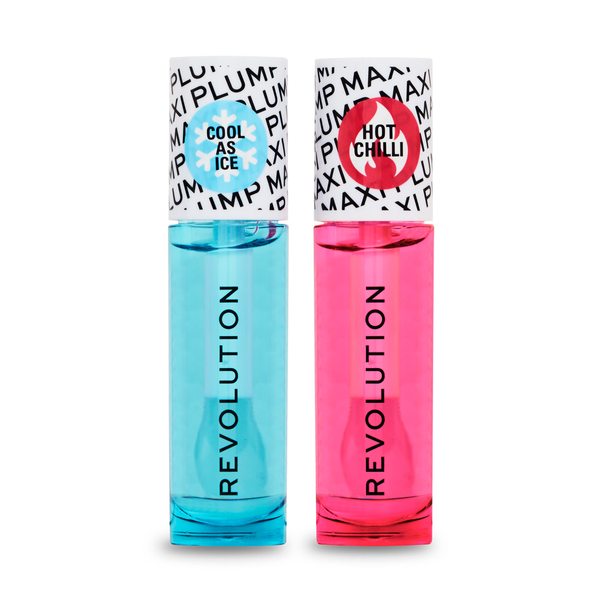 LIP SET MAXI PLUMP COOL AS ICE AND HOT AS CHILLI - OUTLET MAKE UP REVOLUTION
