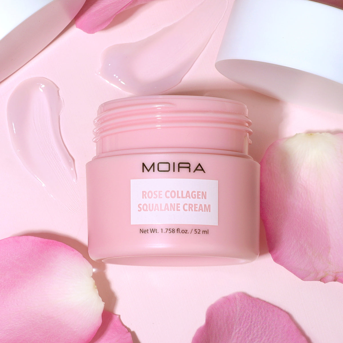CREMA FACIAL HIDRATANTE COLÁGENO, ESCUALENO Y ROSA - MOIRA