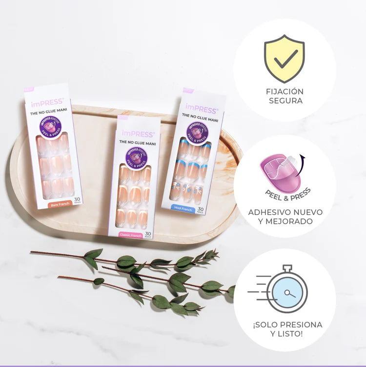 UÑAS POSTIZAS IMPRESS NAILS SNOOZE - KISS