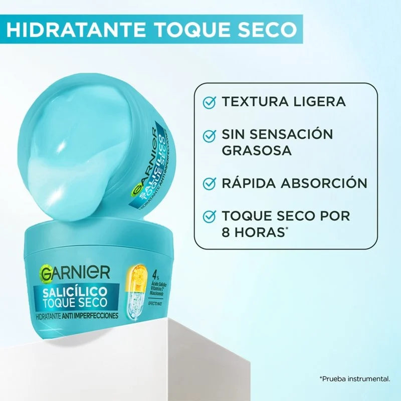 CREMA HIDRATANTE ANTI IMPERFECCIONES AC SALICÍLICO TOQUE SECO - GARNIER SKIN ACTIVE