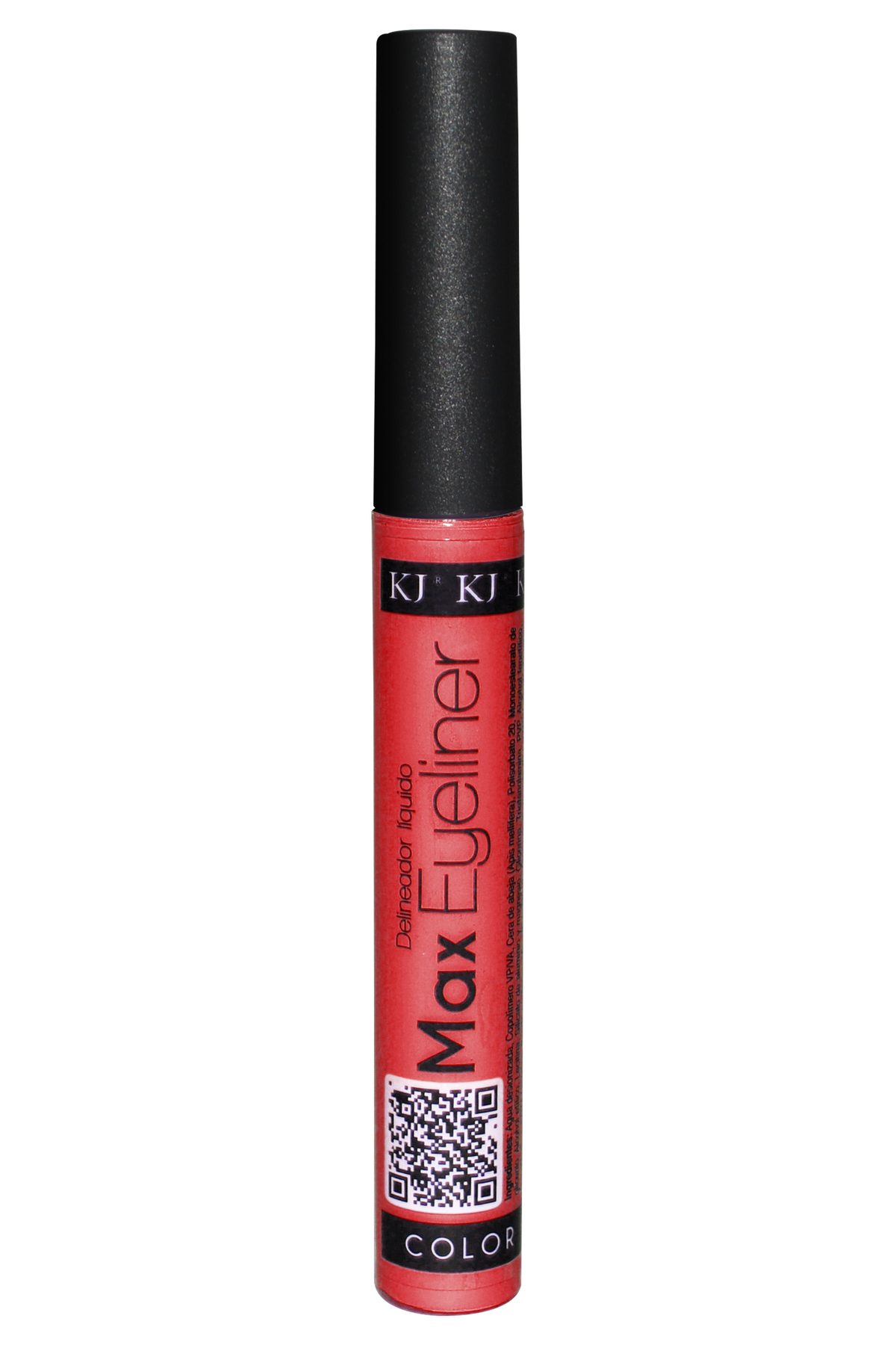 DELINEADOR LÍQUIDO MAXEYELINER 24 MATTE ROJO - KJ BEAUTY