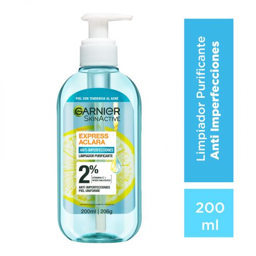 GEL LIMPIADOR FACIAL  EXPRESS ACLARA - GARNIER SKIN ACTIVE