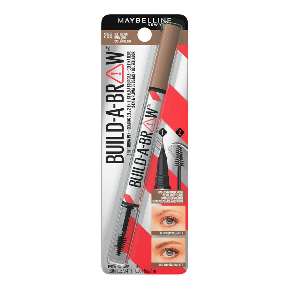 BUILD A BROW 2 EN 1 ROTULADOR PRECISO & GEL FIJADOR DE CEJAS - MAYBELLINE
