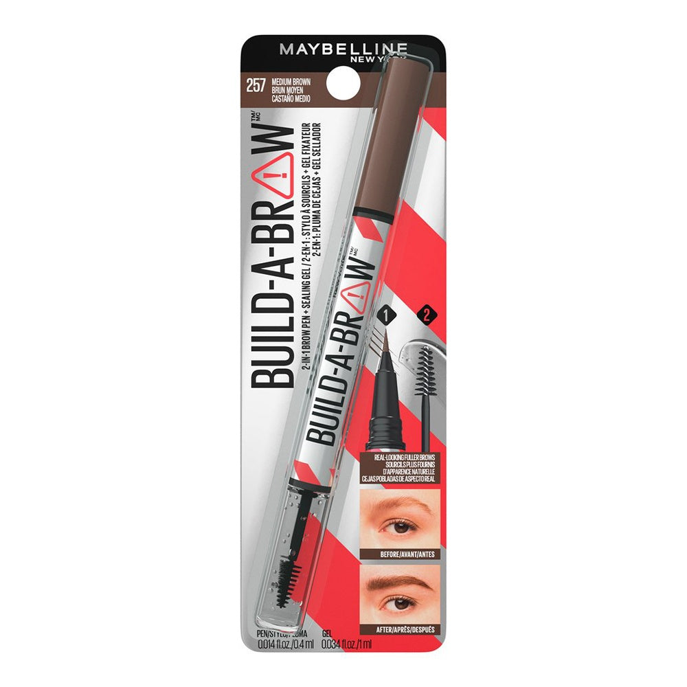 BUILD A BROW 2 EN 1 ROTULADOR PRECISO & GEL FIJADOR DE CEJAS - MAYBELLINE