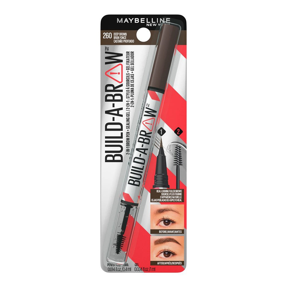 BUILD A BROW 2 EN 1 ROTULADOR PRECISO & GEL FIJADOR DE CEJAS - MAYBELLINE