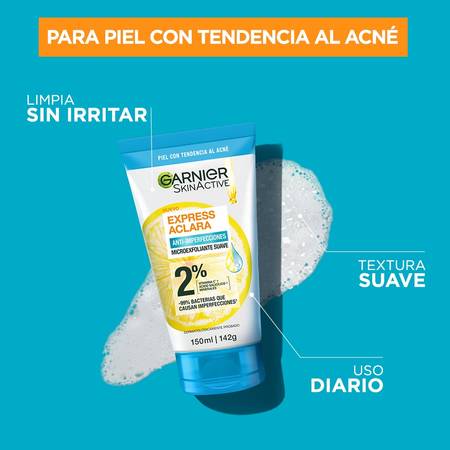 EXFOLIANTE ANTI ACNE EXPRESS ACLARA - GARNIER SKIN ACTIVE