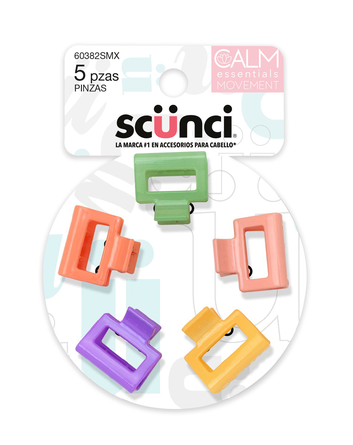 PINZAS MULTICOLOR 5 PZAS - SCUNCI