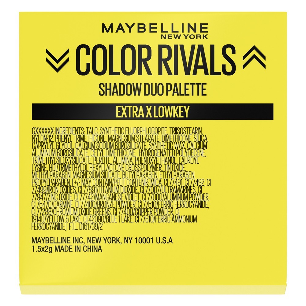 COLOR RIVALS EXTRA X LOWKEY SOMBRAS PARA OJOS - MAYBELLINE