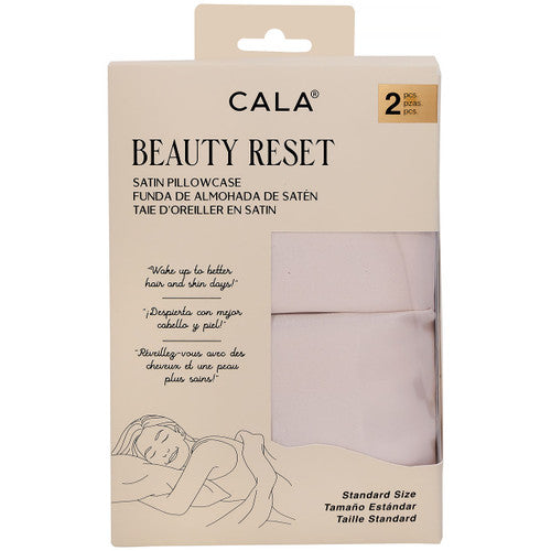 FUNDA DE SATIN PARA ALMOHADA ROSA - CALA