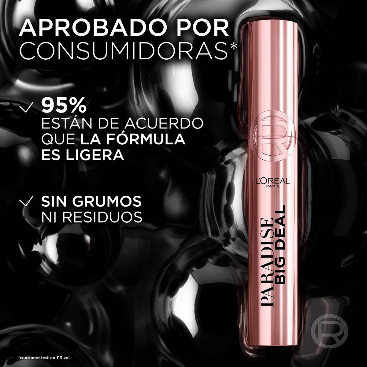MASCARA DE PESTAÑAS PARADISE BIG DEAL BLACK WASHABLE - LOREAL PARIS