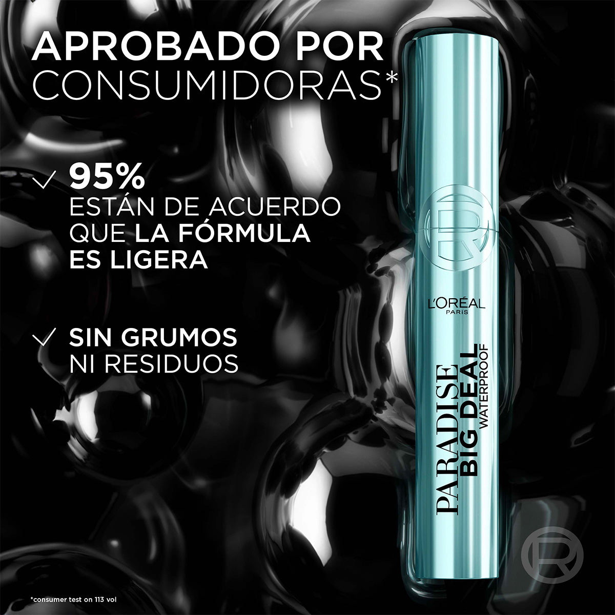 MASCARA DE PESTAÑAS PARADISE BIG DEAL BLACK WATERPROOF- LOREAL PARIS