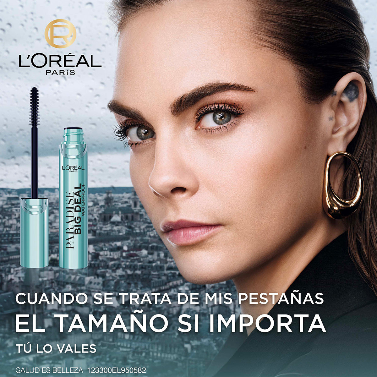 MASCARA DE PESTAÑAS PARADISE BIG DEAL BLACK WATERPROOF- LOREAL PARIS