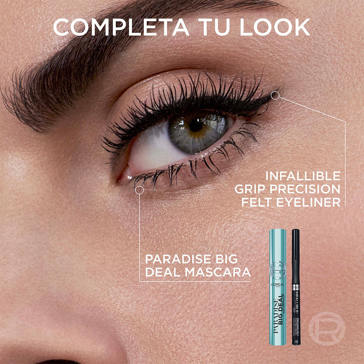 MASCARA DE PESTAÑAS PARADISE BIG DEAL BLACK WATERPROOF- LOREAL PARIS