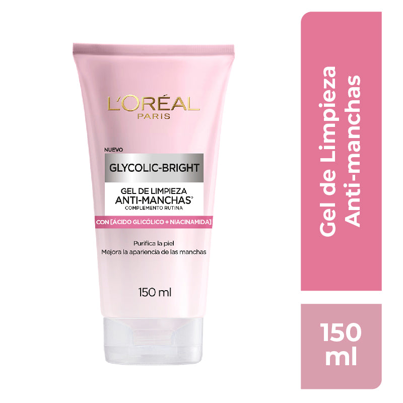 GLYCOLIC BRIGHT LIMPIADOR FACIAL EN GEL - LOREAL DERMO EXPERTISE