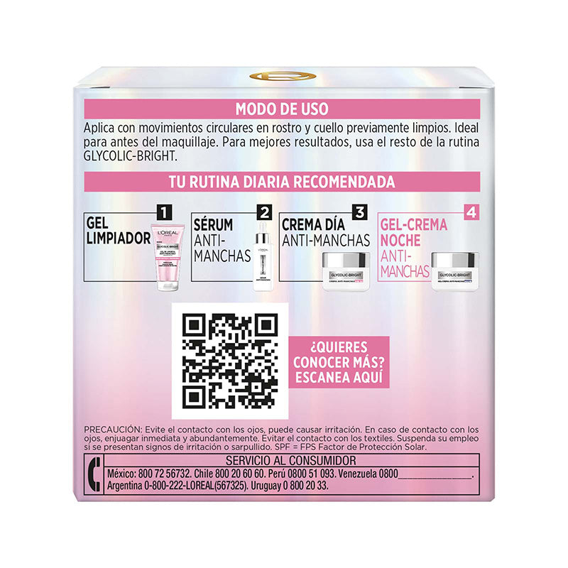 GLYCOLIC BRIGHT CREMA DE NOCHE - LOREAL DERMO EXPERTISE