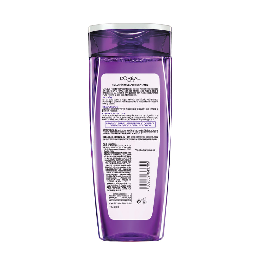 AGUA MICELAR ACIDO HIALURONICO - LOREAL DERMO EXPERTISE