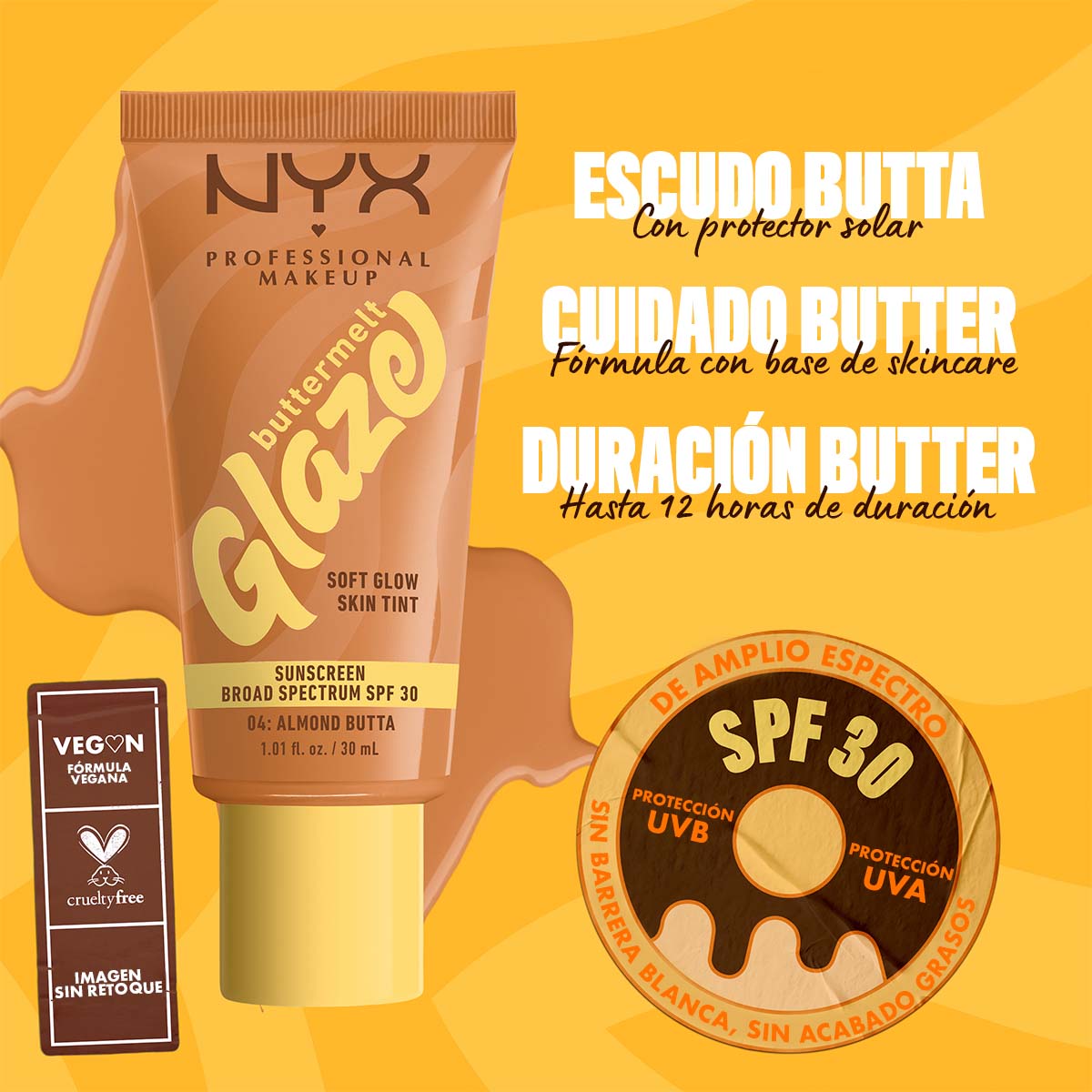 TINTA DE MAQUILLAJE GLAZE TINT SPF 30 - NYX PROFESSIONAL MAKEUP