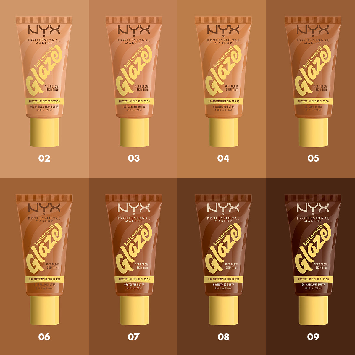 TINTA DE MAQUILLAJE GLAZE TINT SPF 30 - NYX PROFESSIONAL MAKEUP