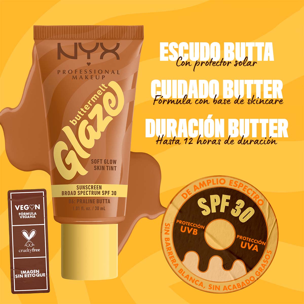 TINTA DE MAQUILLAJE GLAZE TINT SPF 30 - NYX PROFESSIONAL MAKEUP