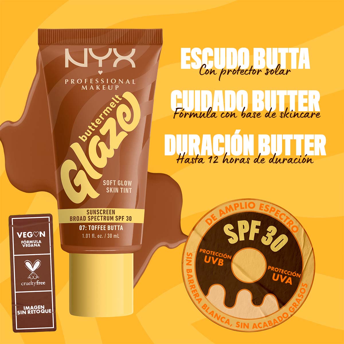 TINTA DE MAQUILLAJE GLAZE TINT SPF 30 - NYX PROFESSIONAL MAKEUP
