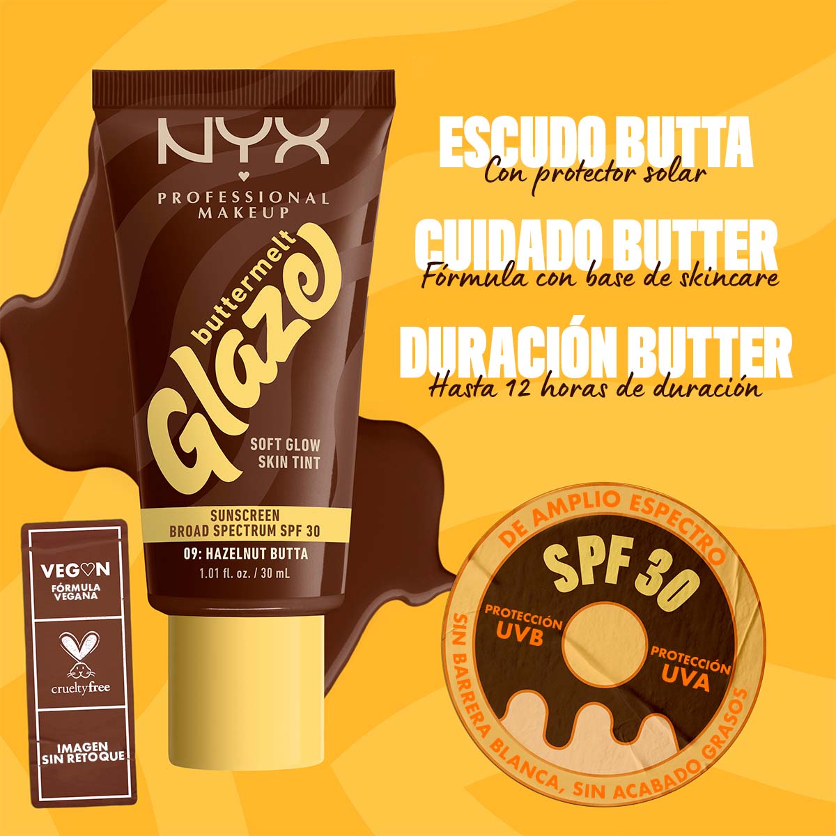TINTA DE MAQUILLAJE GLAZE TINT SPF 30 - NYX PROFESSIONAL MAKEUP