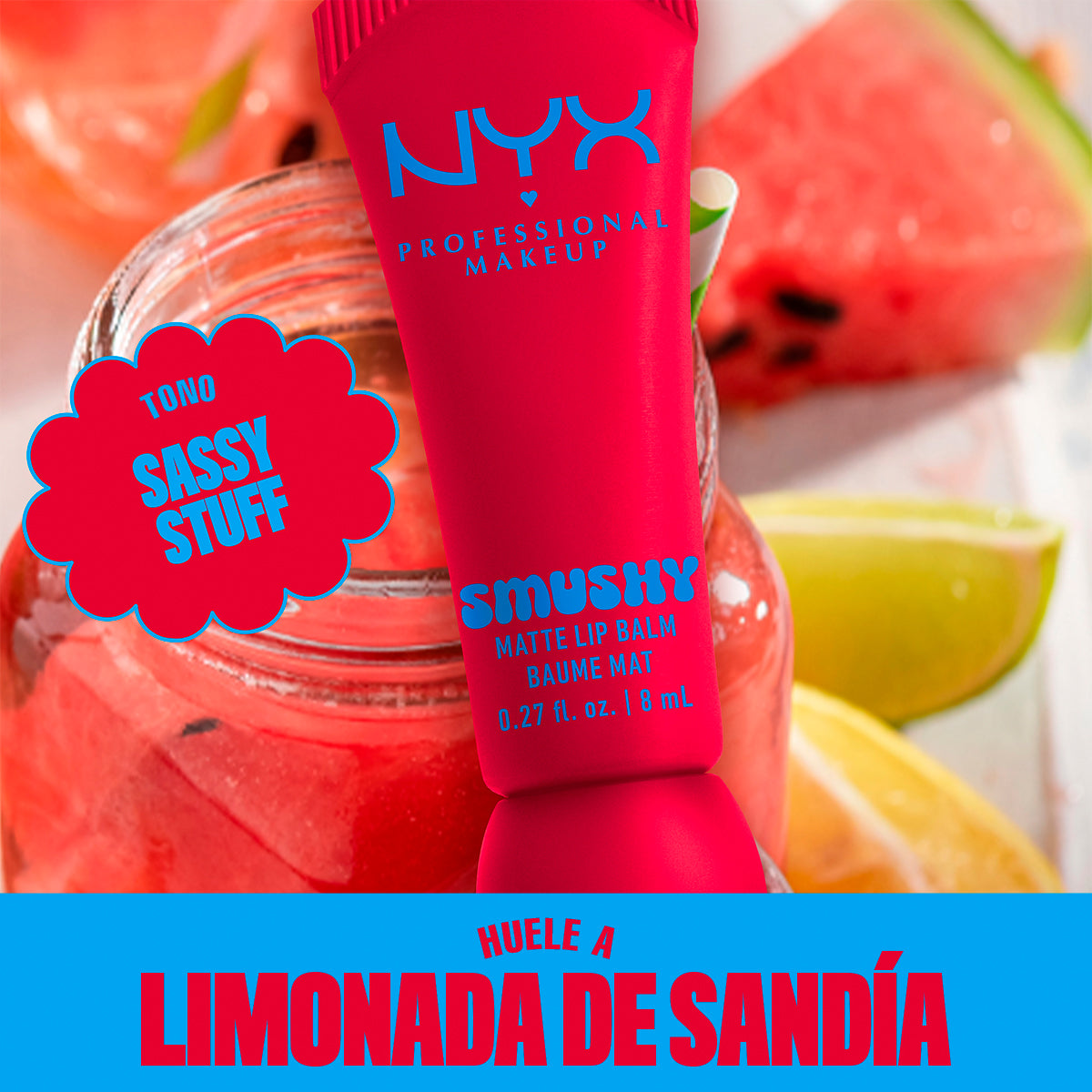 BÁLSAMO LABIAL MATE SMUSHY - NYX PROFESSIONAL MAKEUP