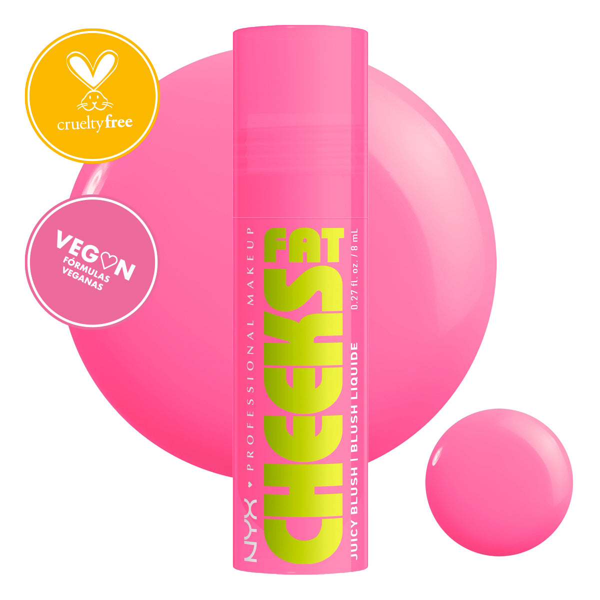 RUBOR LÍQUIDO FAT CHEEKS JUICY LIQUID BLUSH - NYX PROFESSIONAL MAKEUP