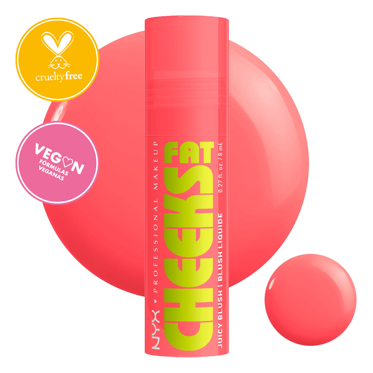 RUBOR LÍQUIDO FAT CHEEKS JUICY LIQUID BLUSH - NYX PROFESSIONAL MAKEUP