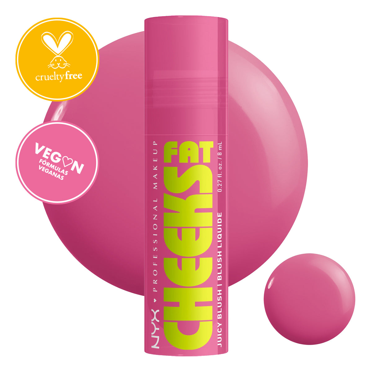 RUBOR LÍQUIDO FAT CHEEKS JUICY LIQUID BLUSH - NYX PROFESSIONAL MAKEUP