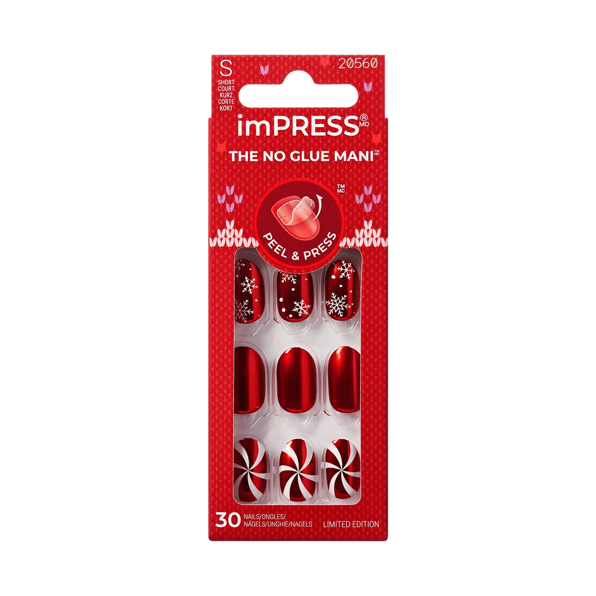 UÑAS POSTIZAS IMPRESS NAILS MERRY N BRIGHT - KISS