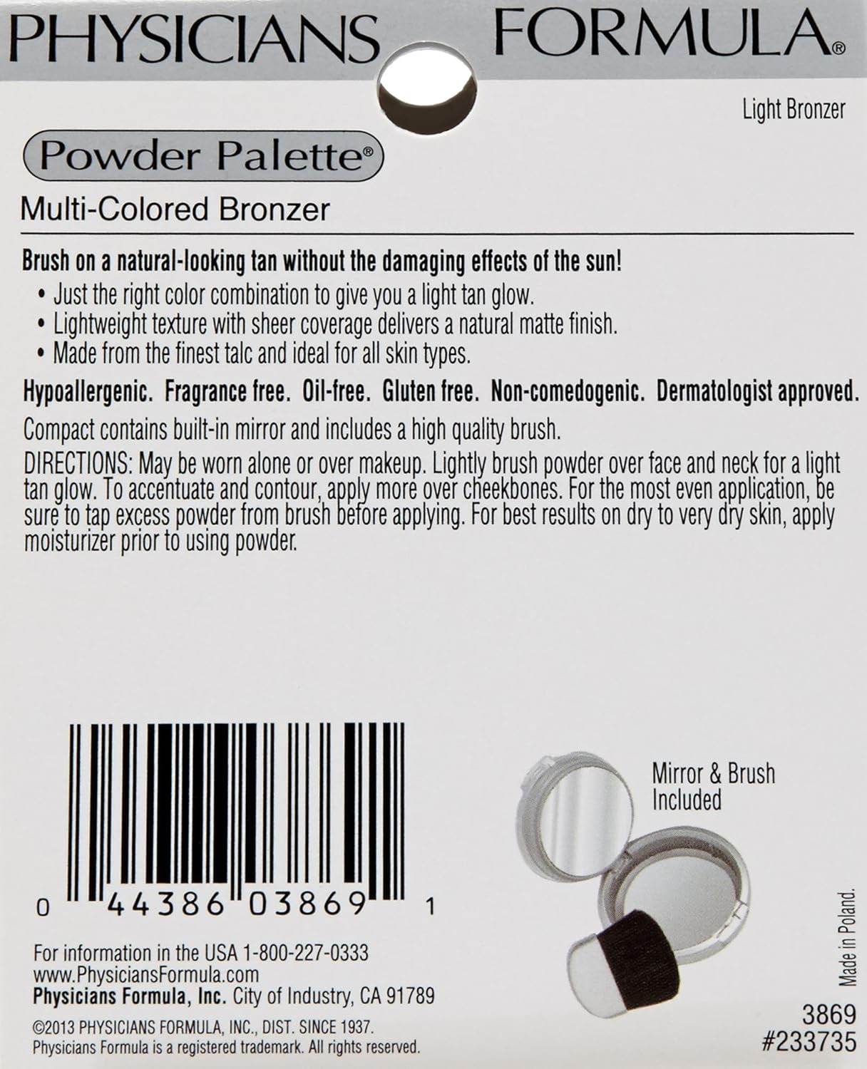 POLVO COMPACTO MULTI-COLORED LIGHT BRONZER - OUTLET PHYSICIANS FORMULA