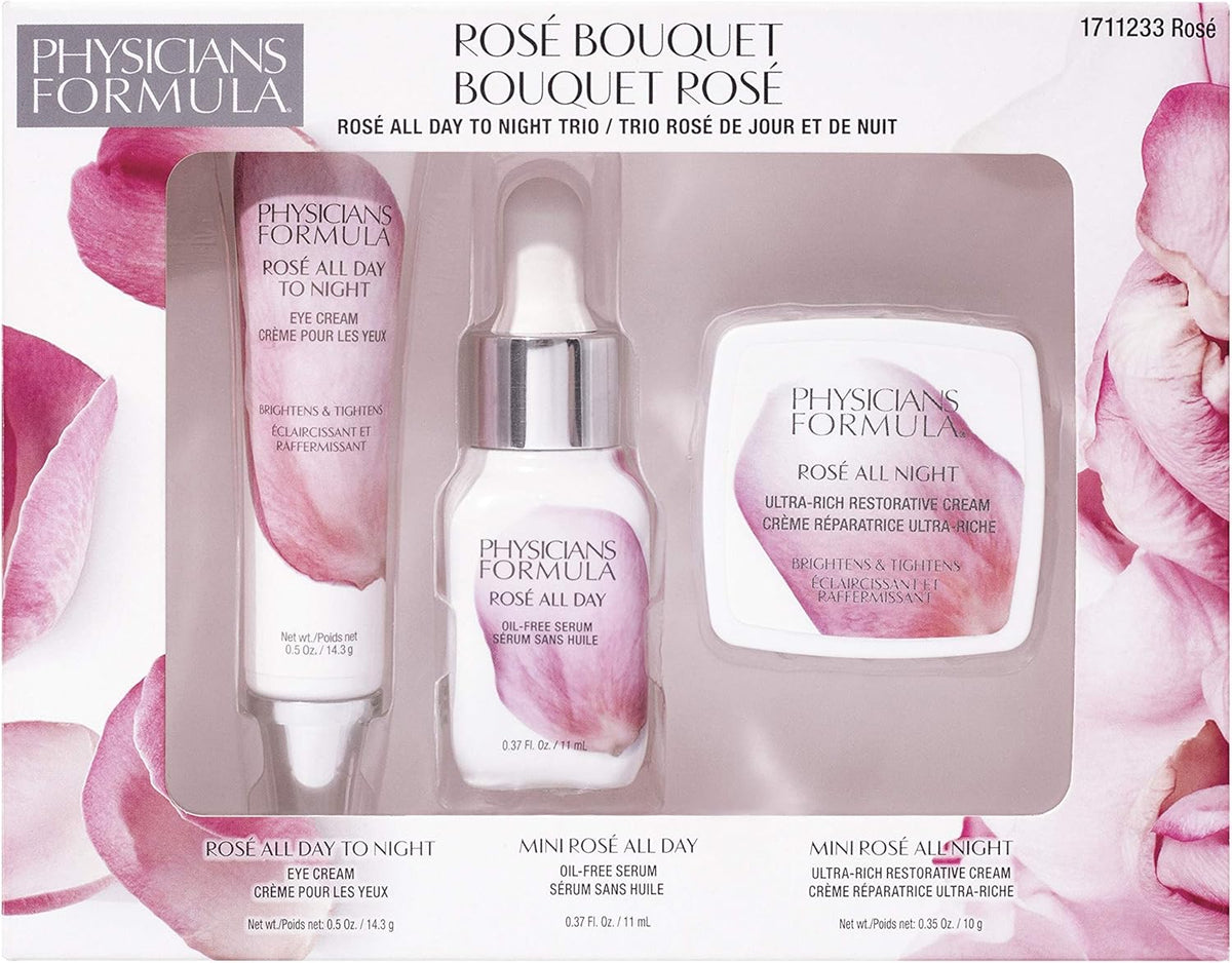 SET SKINCARE ROSE ALL DAY TO NIGHT TRIO - OUTLET PHYSICIANS FORMULA
