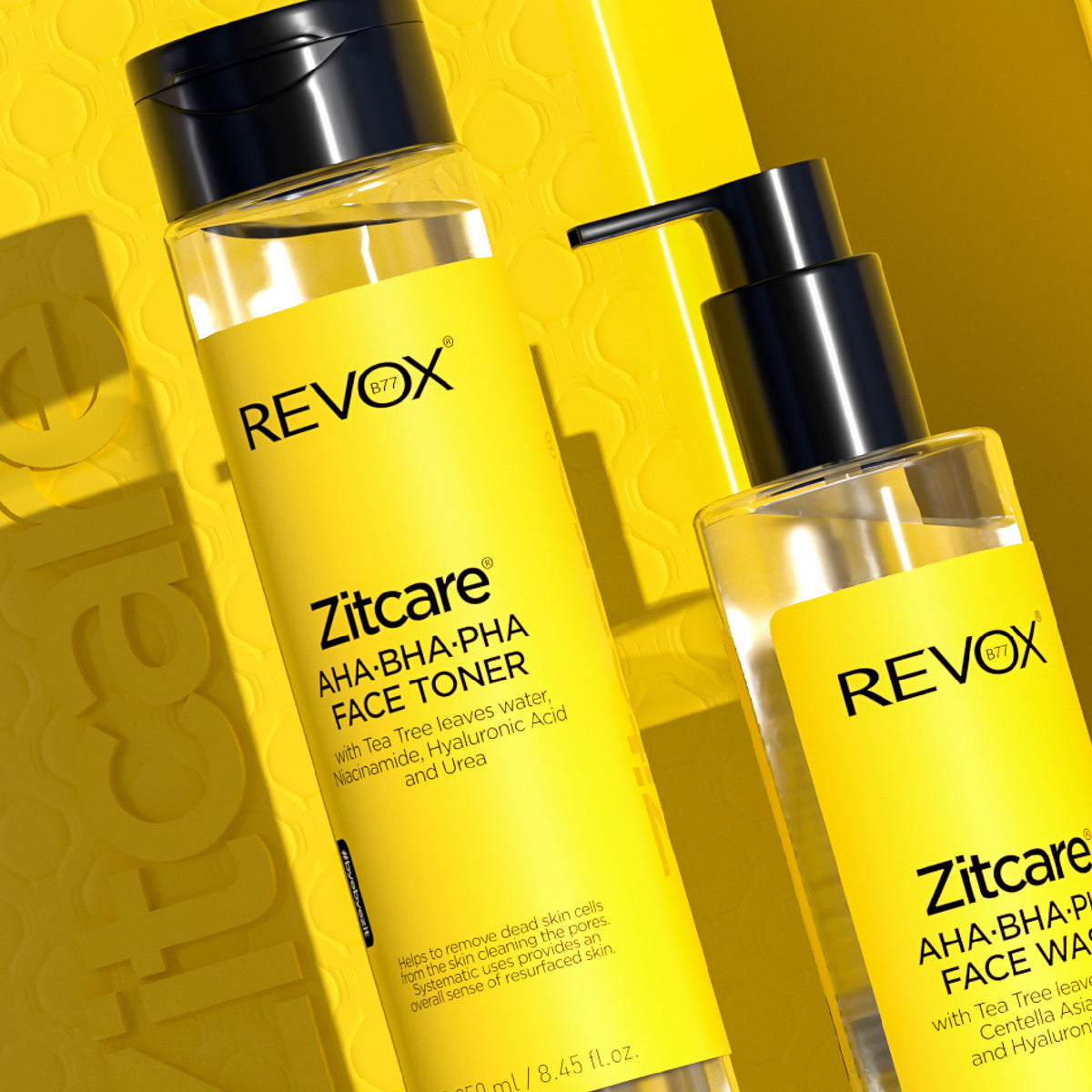 TÓNICO FACIAL EQUILIBRANTE DE PH PARA PIEL GRASA O CON ACNÉ ZITCARE AHA · BHA · PHA - REVOX B77