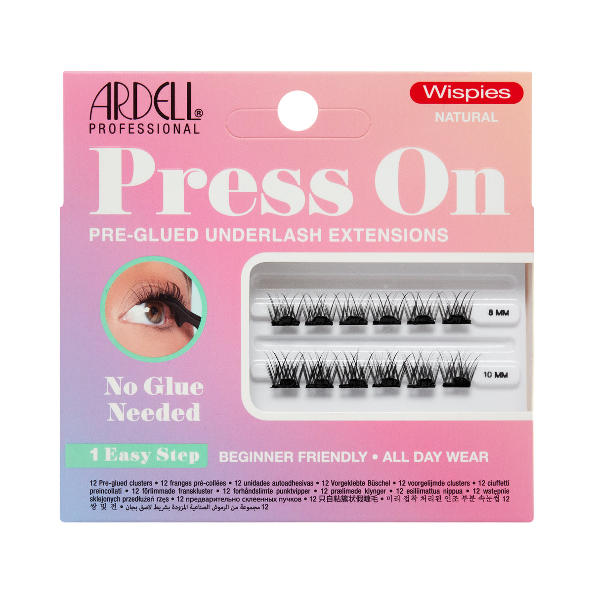 EXTENSIONES DE PESTAÑAS PRESS ON MINI WISPIES NATURAL - ARDELL