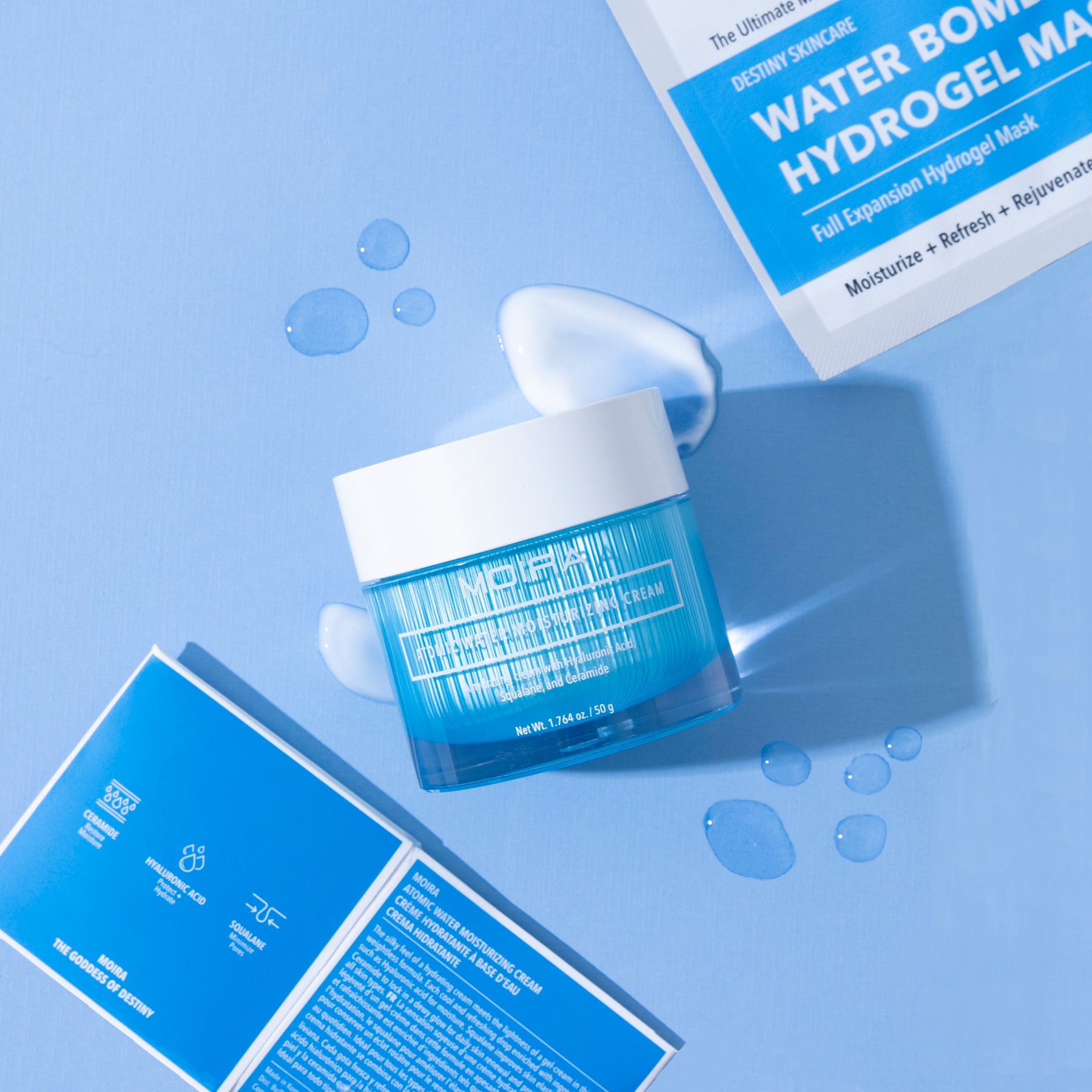 CREMA FACIAL HIDRATANTE ATOMIC WATER - MOIRA