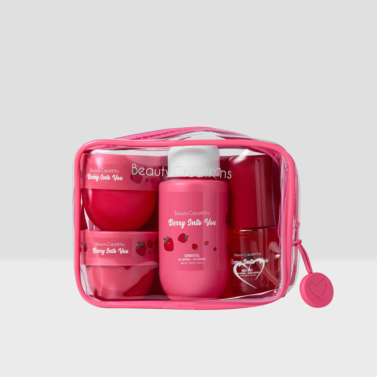 BERRY INTO YOU - TRAVEL SET CUIDADO DEL CUERPO - BEAUTY CREATIONS
