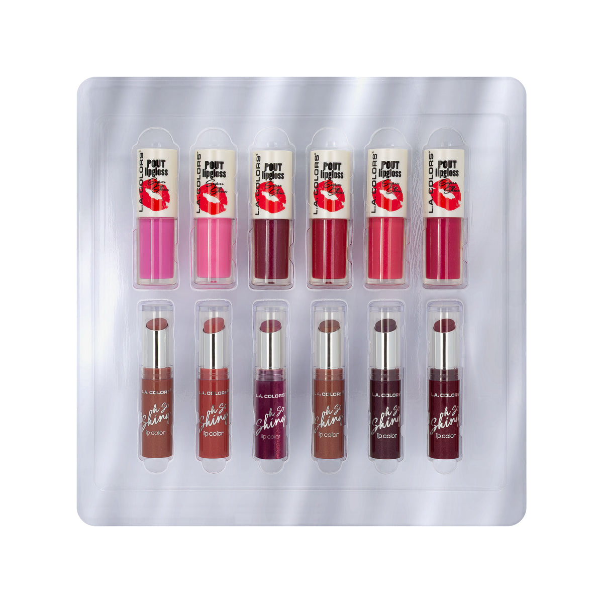 SET DE LABIALES “SHINY ALL THE WAY” – LA COLORS