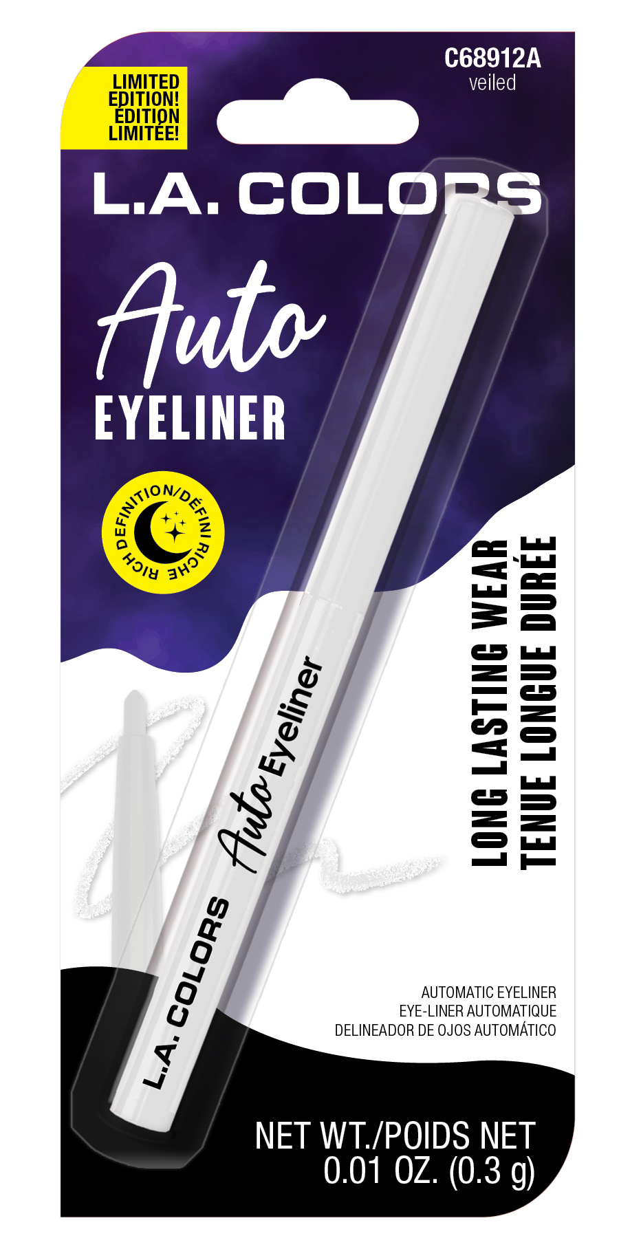 DELINEADOR DE OJOS AUTO EYE LINER HALLOWEEN - OUTLET LA COLORS