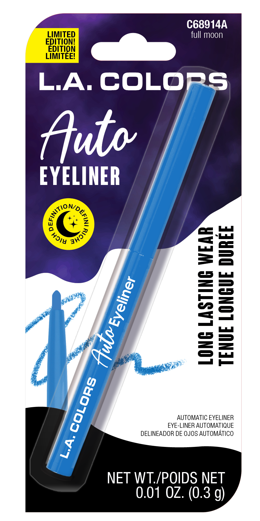 DELINEADOR DE OJOS AUTO EYE LINER HALLOWEEN - OUTLET LA COLORS