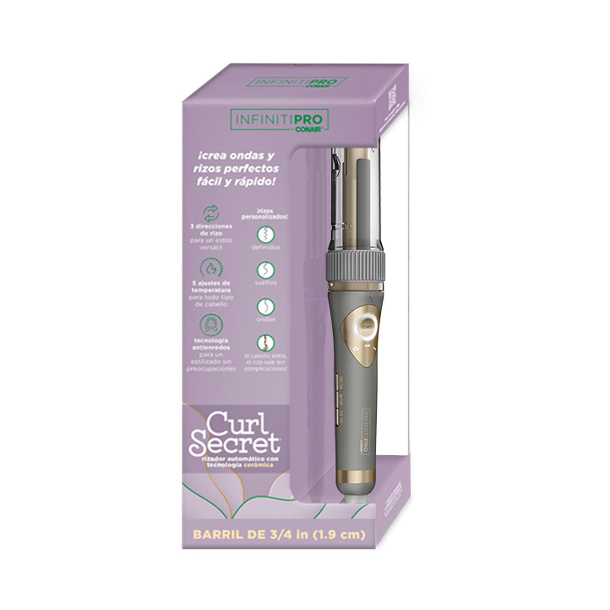 RIZADORA CURL SECRET NEXT GENERATION GRIS GOLD 3/4 PULG - OUTLET CONAIR